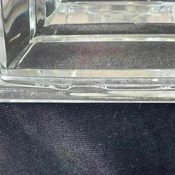 Crystal Candle Sticks Holders Square Base 8" Tall 24% Lead Crystal USA - Picture 12 of 12